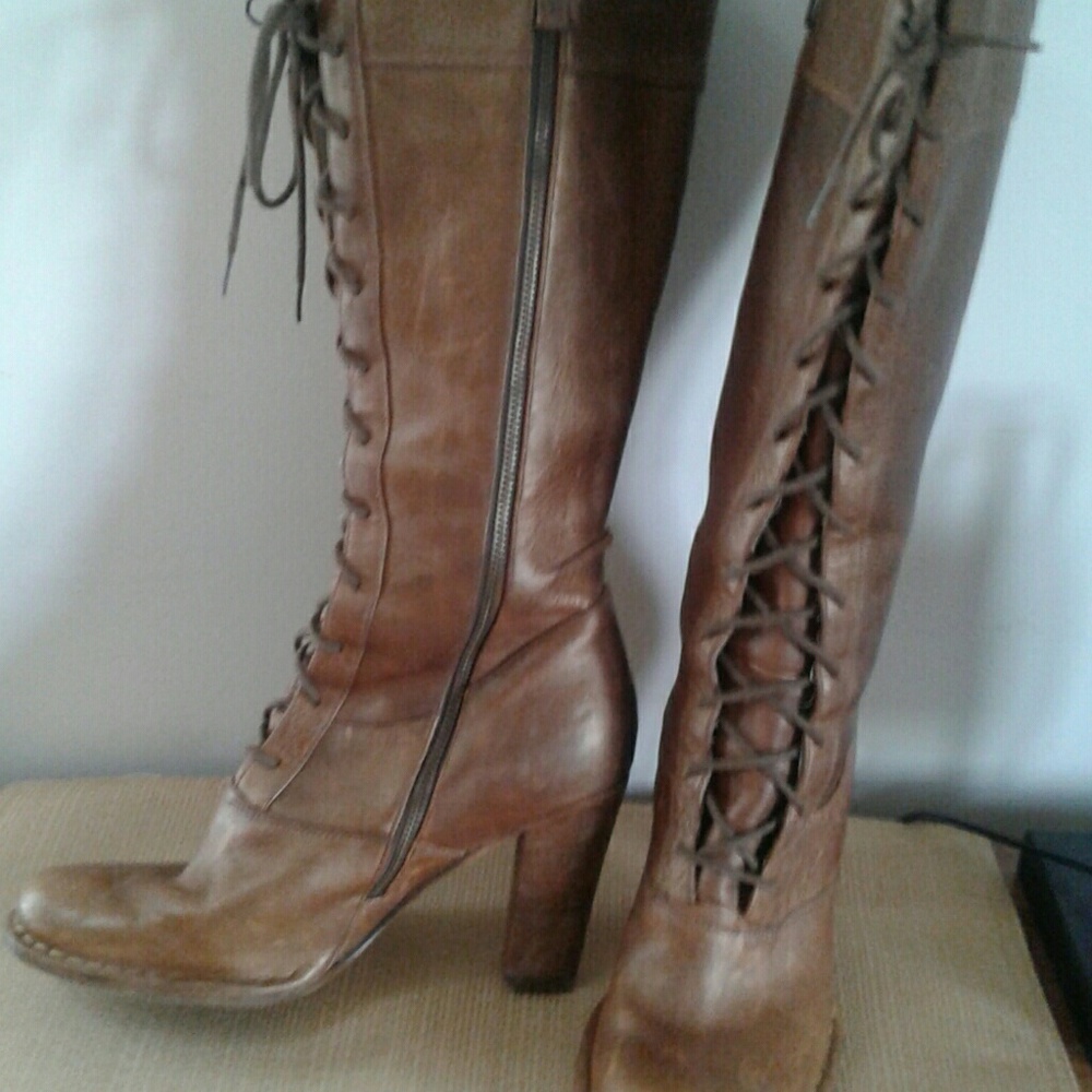 Gold Frye boots
